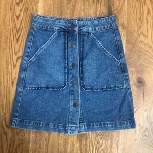 F21 denim skirt